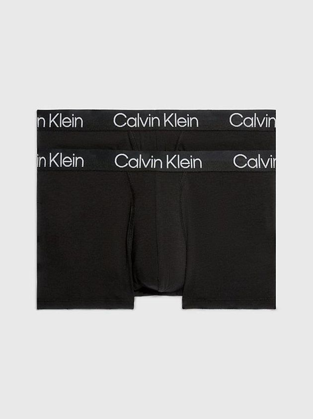 Calvin Klein USA 3 Pack - Modern Structure Mens Trunks Black 4153698-FG